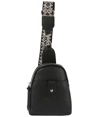 Tribal Guitar Strap Sling Bag LMD013-Z BLACK